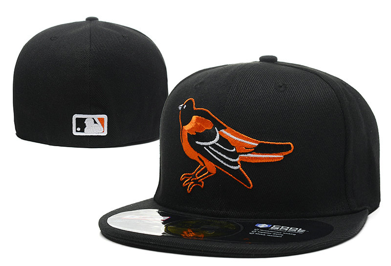 Baltimore Orioles Black Fitted Hat LX 0721